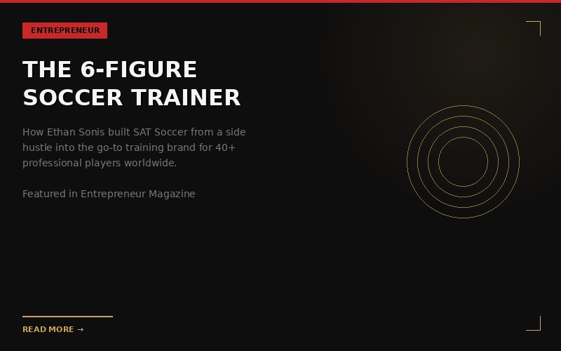 SAT Soccer featured in Entrepreneur Magazine